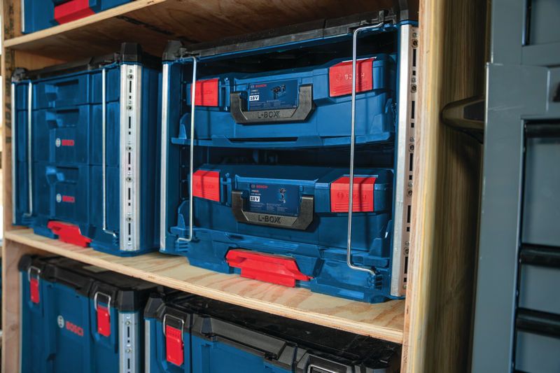 Sistem kotak penyimpanan Bosch L-BOXX Contractor Rack 2.