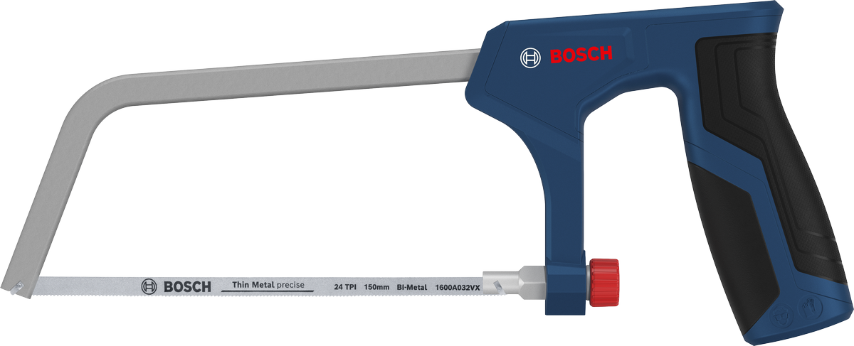 Gergaji besi Bosch 150 mm bi-metal 24 TPI untuk pemotongan presisi.