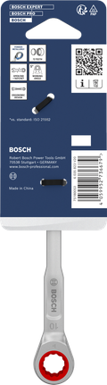 Kunci kombinasi ratchet Bosch 10 mm krom vanadium.