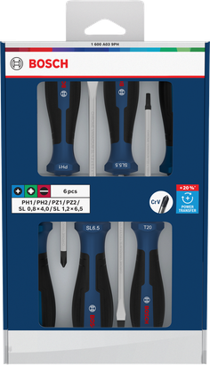 Set Obeng, PH/PZ/SL, 6 buah