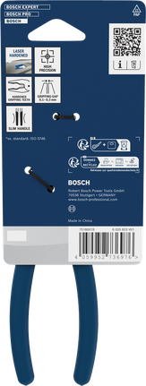 Tang kombinasi Bosch dengan gagang anti selip berlapis, 180 mm.