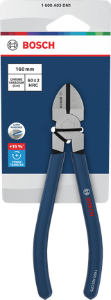 Tang Pemotong Sisi Diagonal Bosch 160 mm dengan gagang anti selip.