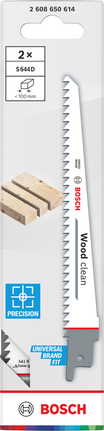 Mata pisau gergaji Bosch Wood Clean S644D untuk pemotongan kayu yang presisi.