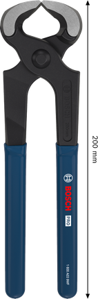 Tang tukang kayu Bosch PRO 200 mm dengan gagang berlapis.
