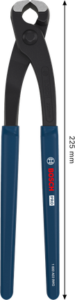 Tang potong beton Bosch PRO 225 mm dengan gagang berlapis.