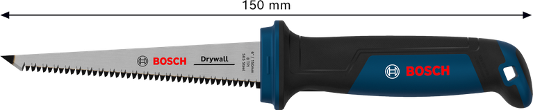 Gergaji Drywall Bosch 150 mm 8 TPI untuk memotong papan gipsum.