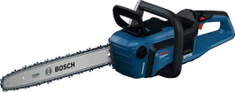 Gergaji rantai tanpa kabel Bosch GKE 18V-40 dengan motor tanpa sikat.