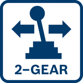 Torsi optimal untuk pemasangan sekrup dan kecepatan optimal untuk pengeboran berkat gearbox universal 2-kecepatan