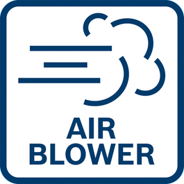 Tampilan benda kerja dan garis hasil yang bebas debu berkat fungsi blower udara