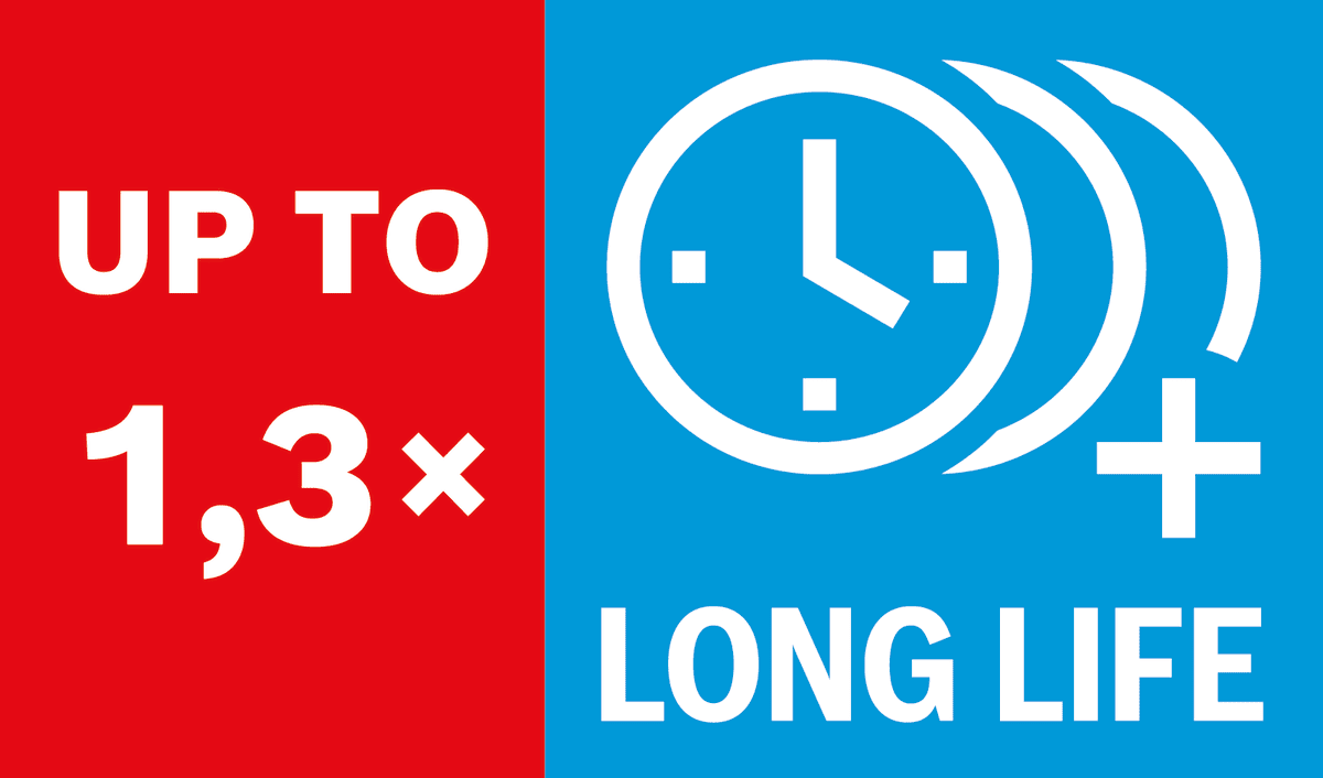 Tahan hingga 1,3x kali lebih lama dibandingkan Mata Gergaji Sirkular Bosch Eco for Wood