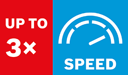 Hingga 3x lebih cepat dari Spade Bit 2609255269 Bosch